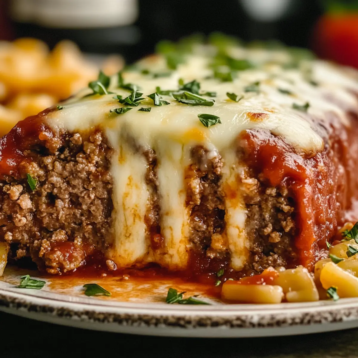 Stuffed Italian Meatloaf