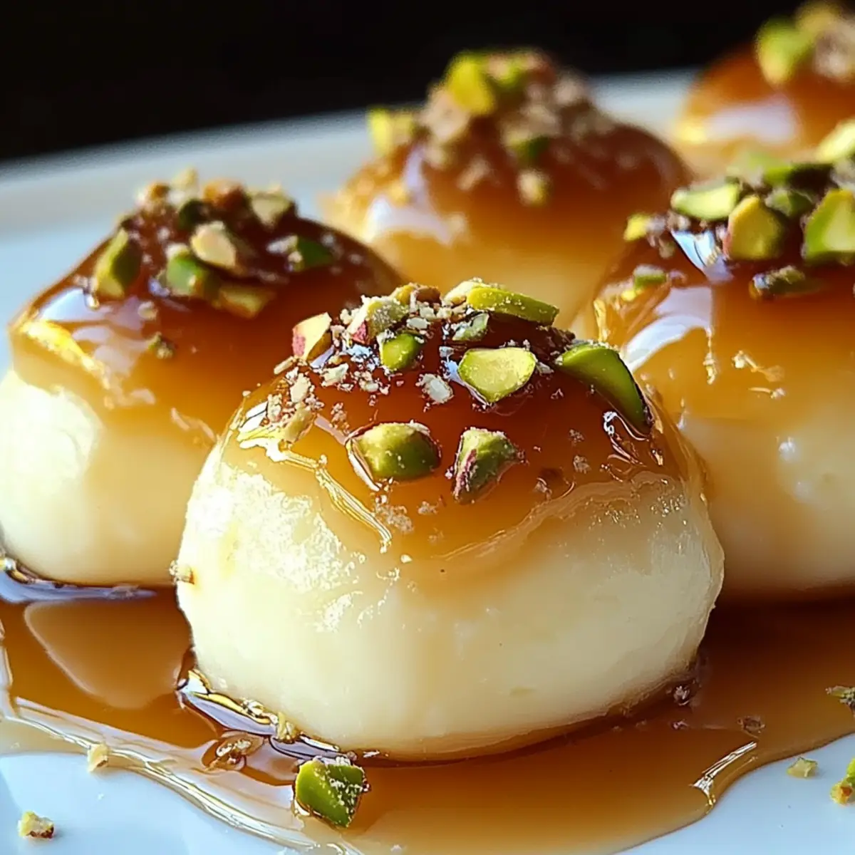 Ricotta Pistachio Honey Bites