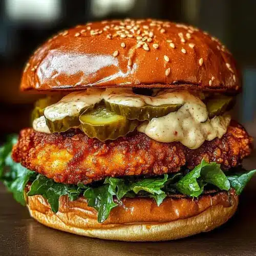 Spicy Chicken Sandwich with Creamy Homemade Sauce