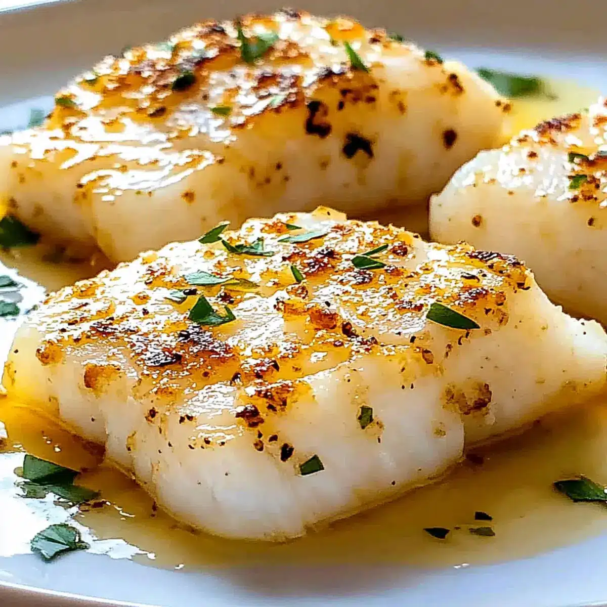 Irresistible Garlic Butter Baked Cod