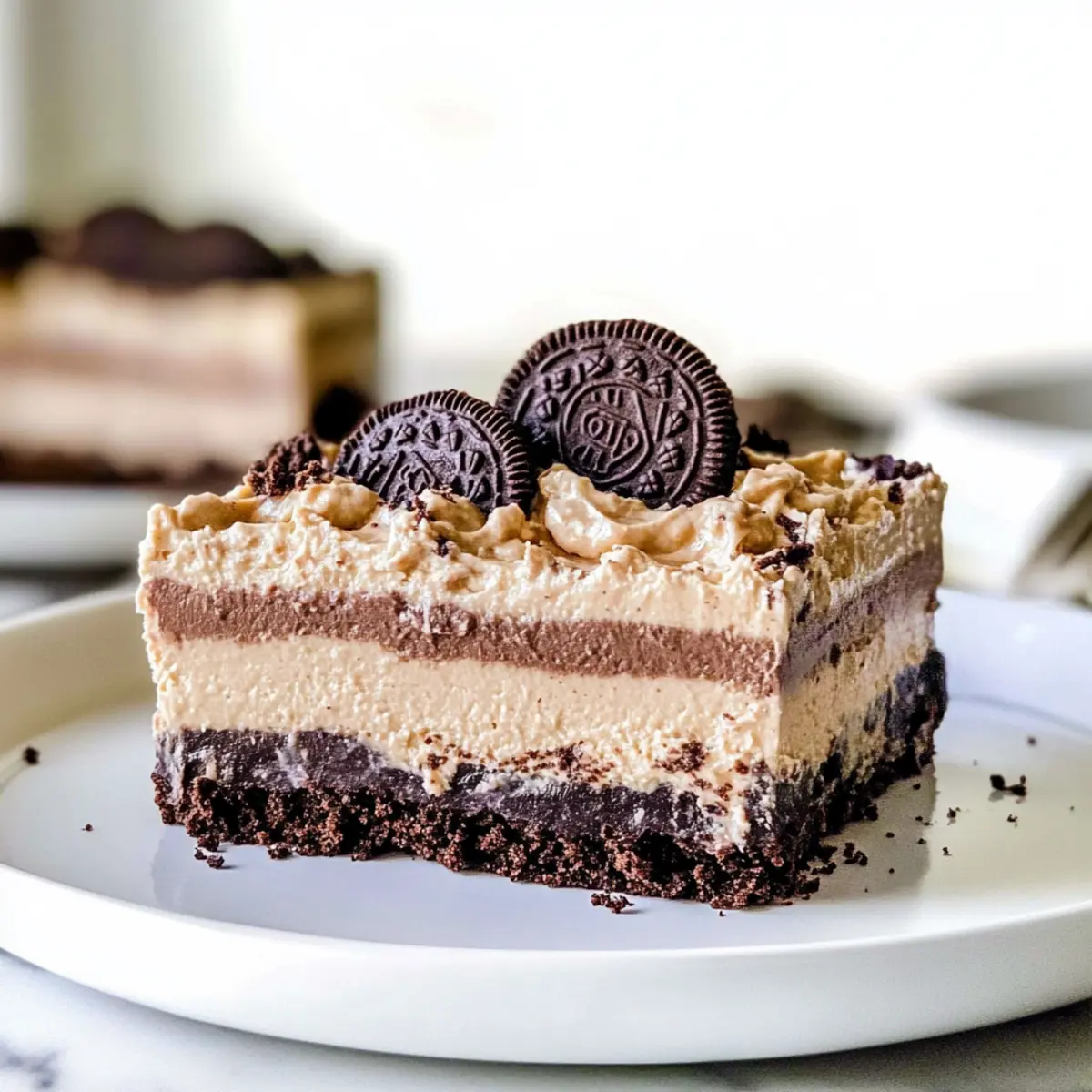Chocolate Peanut Butter No-Bake Dessert