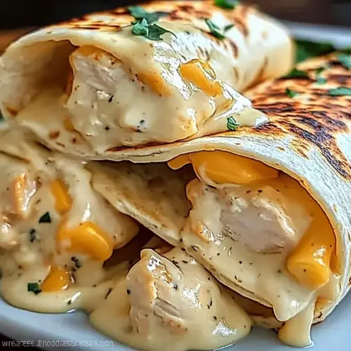 Quick Cheesy Chicken Wrap