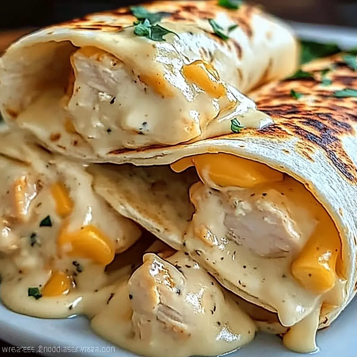 Quick Cheesy Chicken Wrap