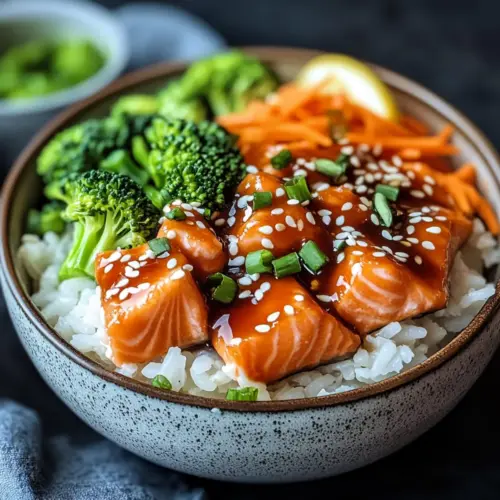 Crispy Salmon and Rice Bowl