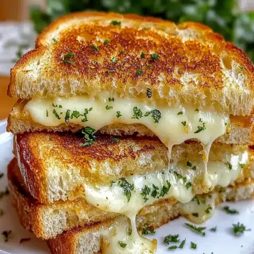 Garlic Bread Grilled Cheese