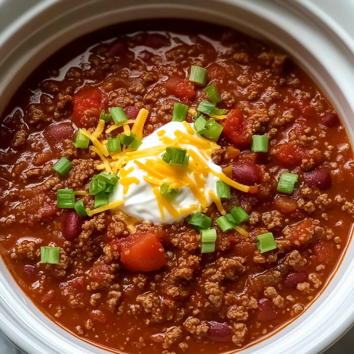 Simple Slow Cooker No Bean Chili