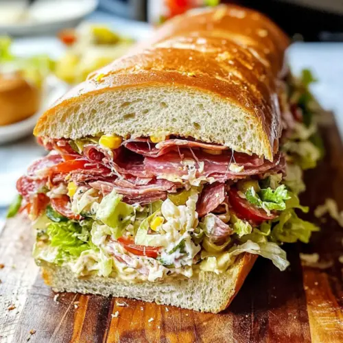Italian Grinder Salad Sandwich