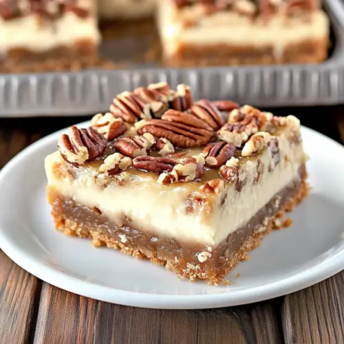 Dreamy Pecan Pie Cheesecake Bars